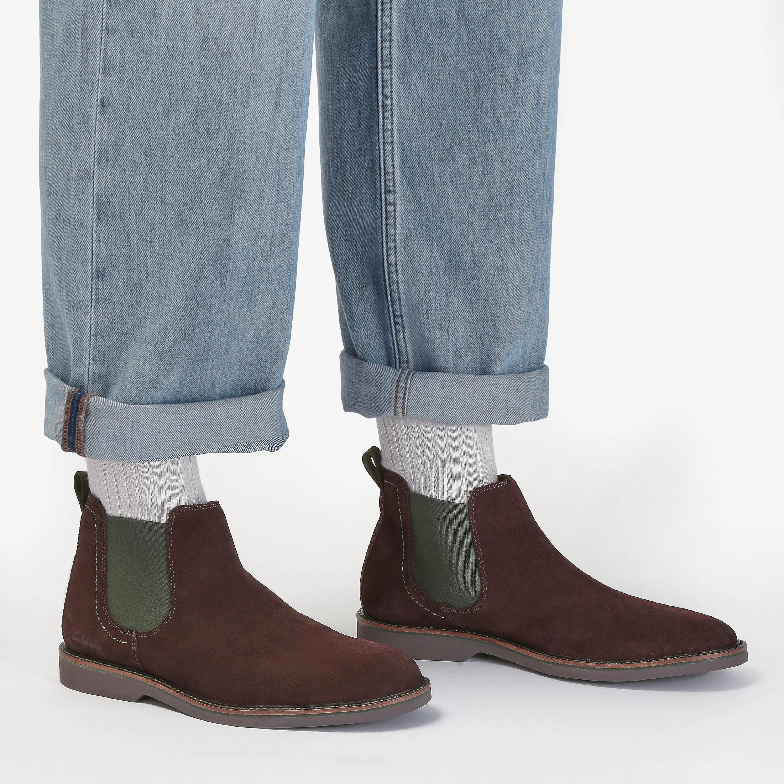 Clarks Atticus LT Top Dark Brown Suede