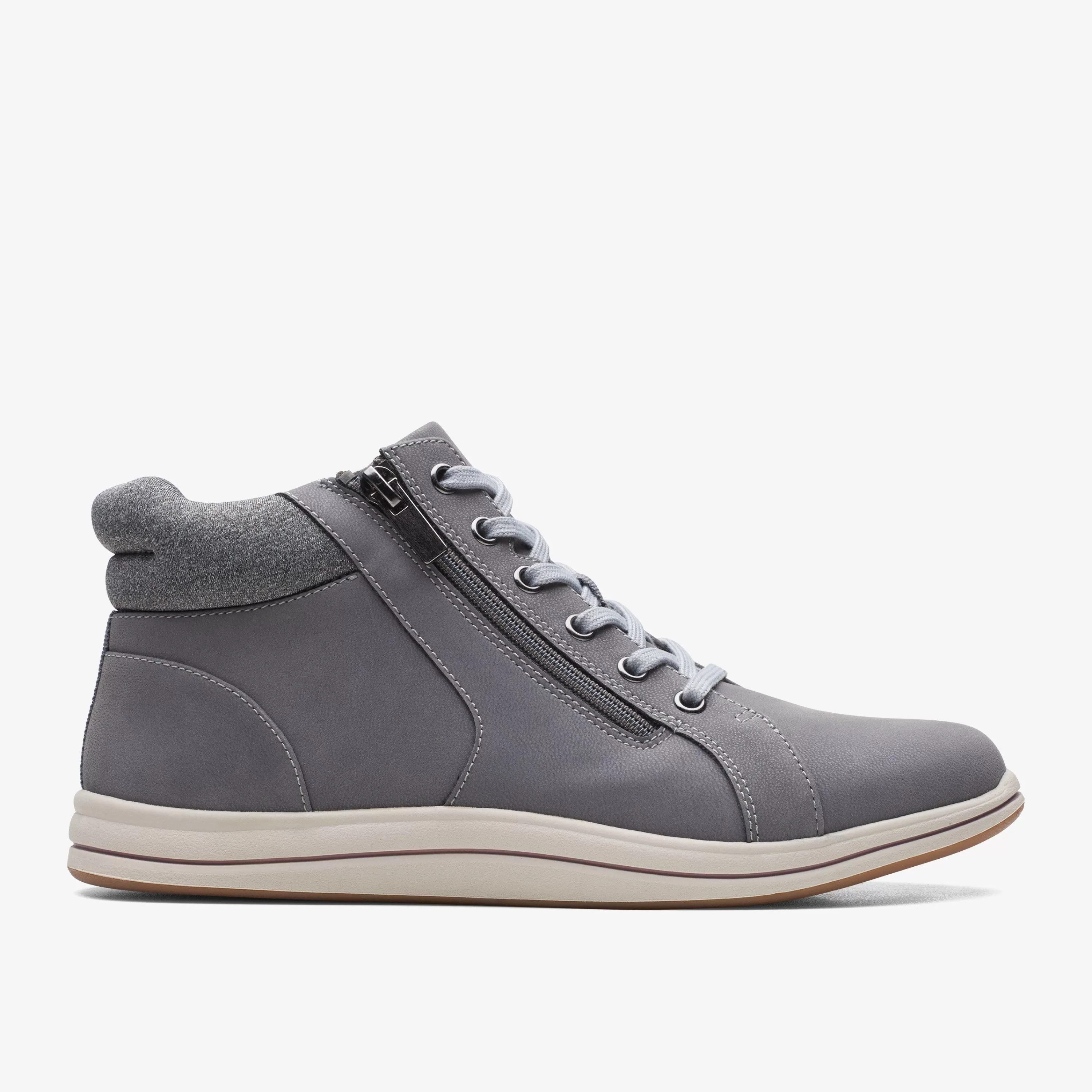 Women Clarks Breeze Glide Dark Grey