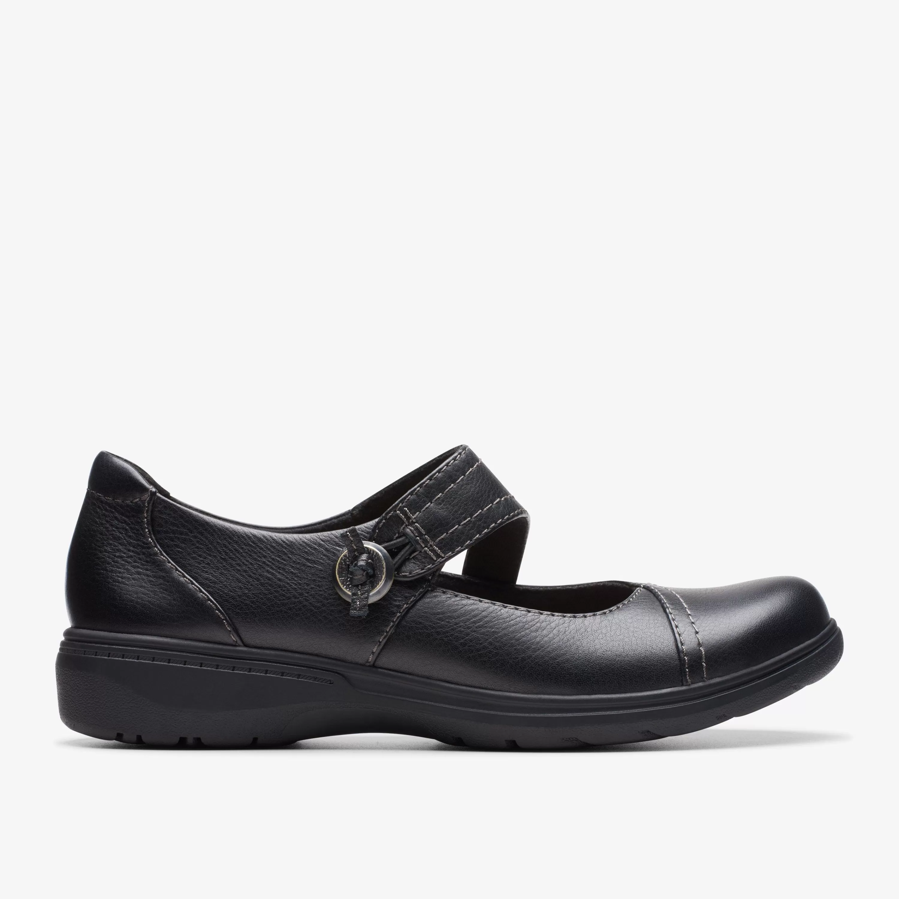 Women Clarks Carleigh Jane Black Leather