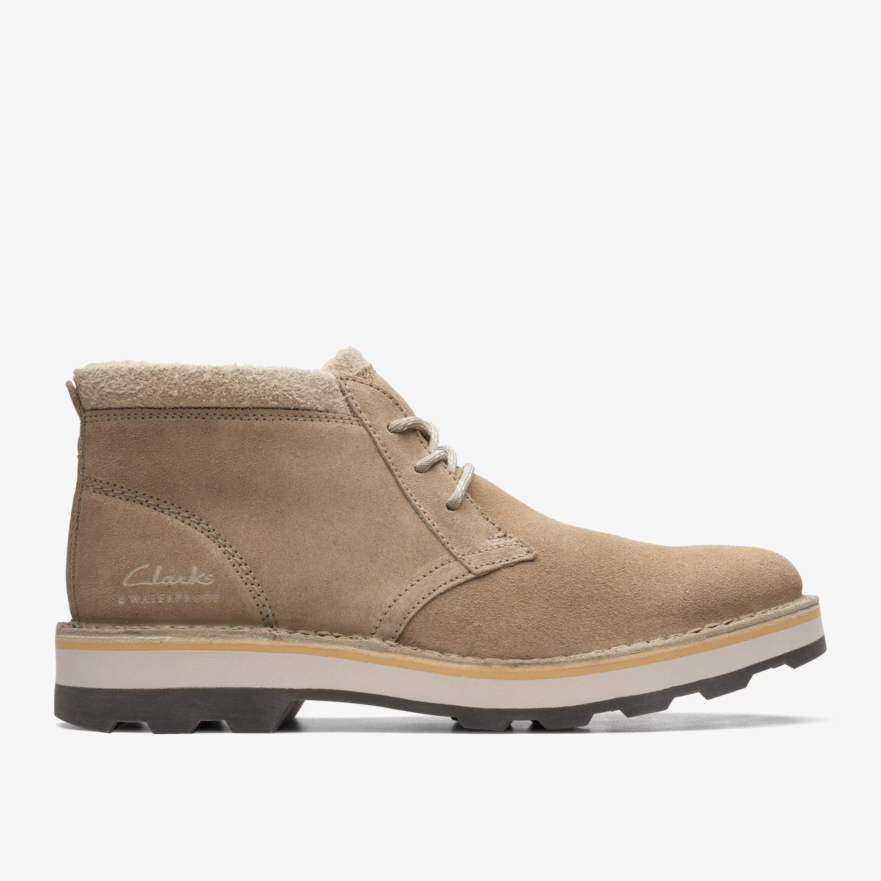 Clarks Corston DB Waterproof Sand Warmlined