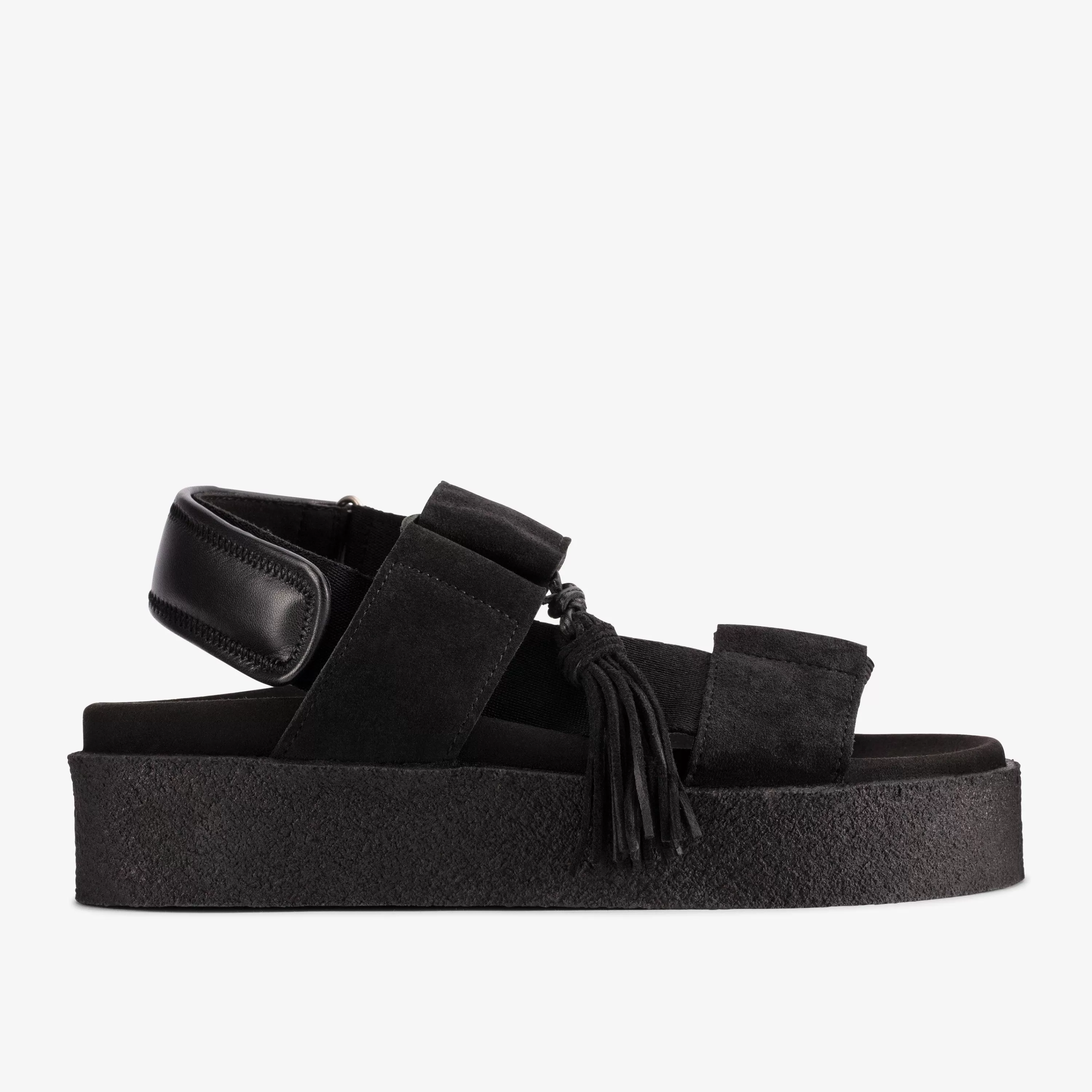 Women Clarks Crepe Sandal Black