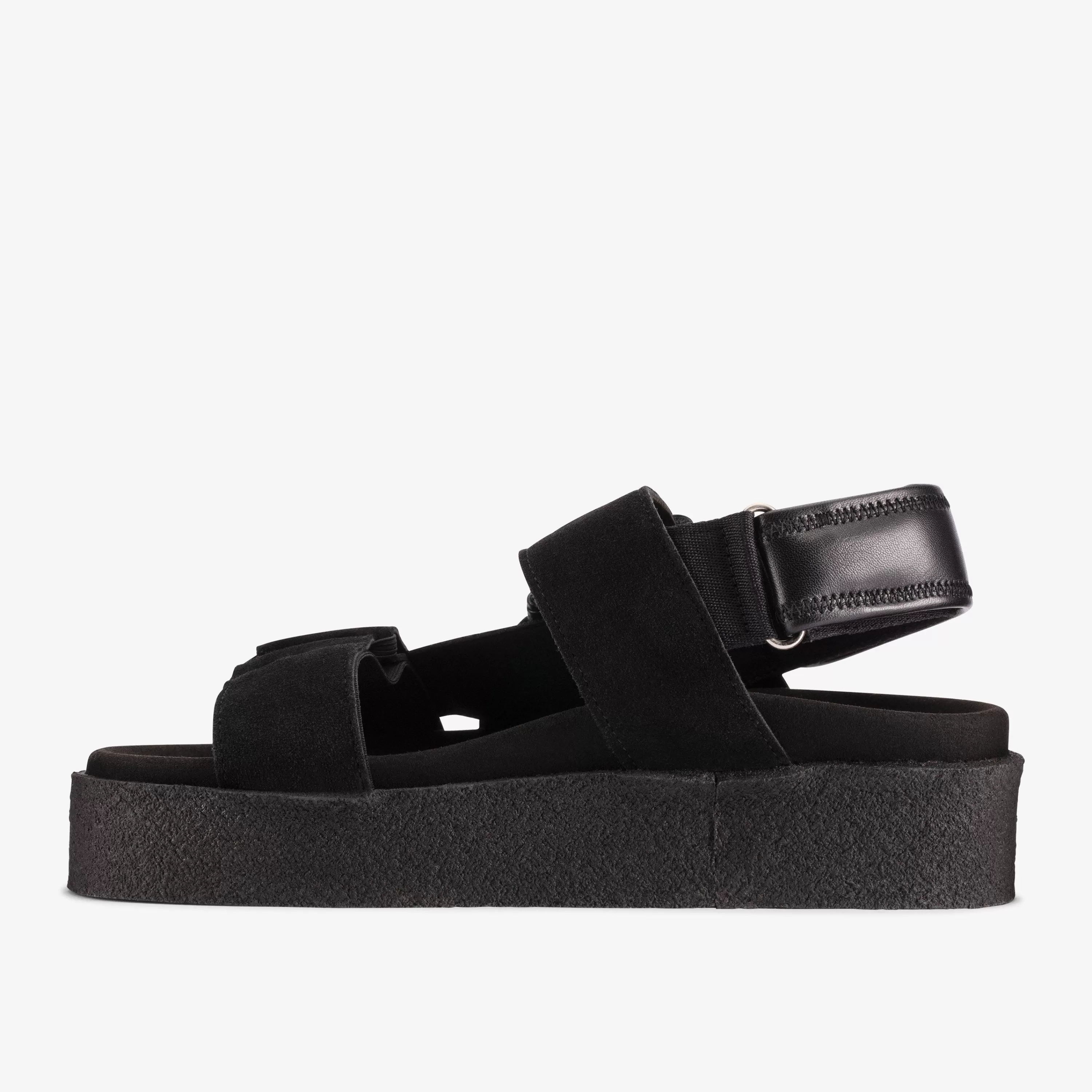 Women Clarks Crepe Sandal Black