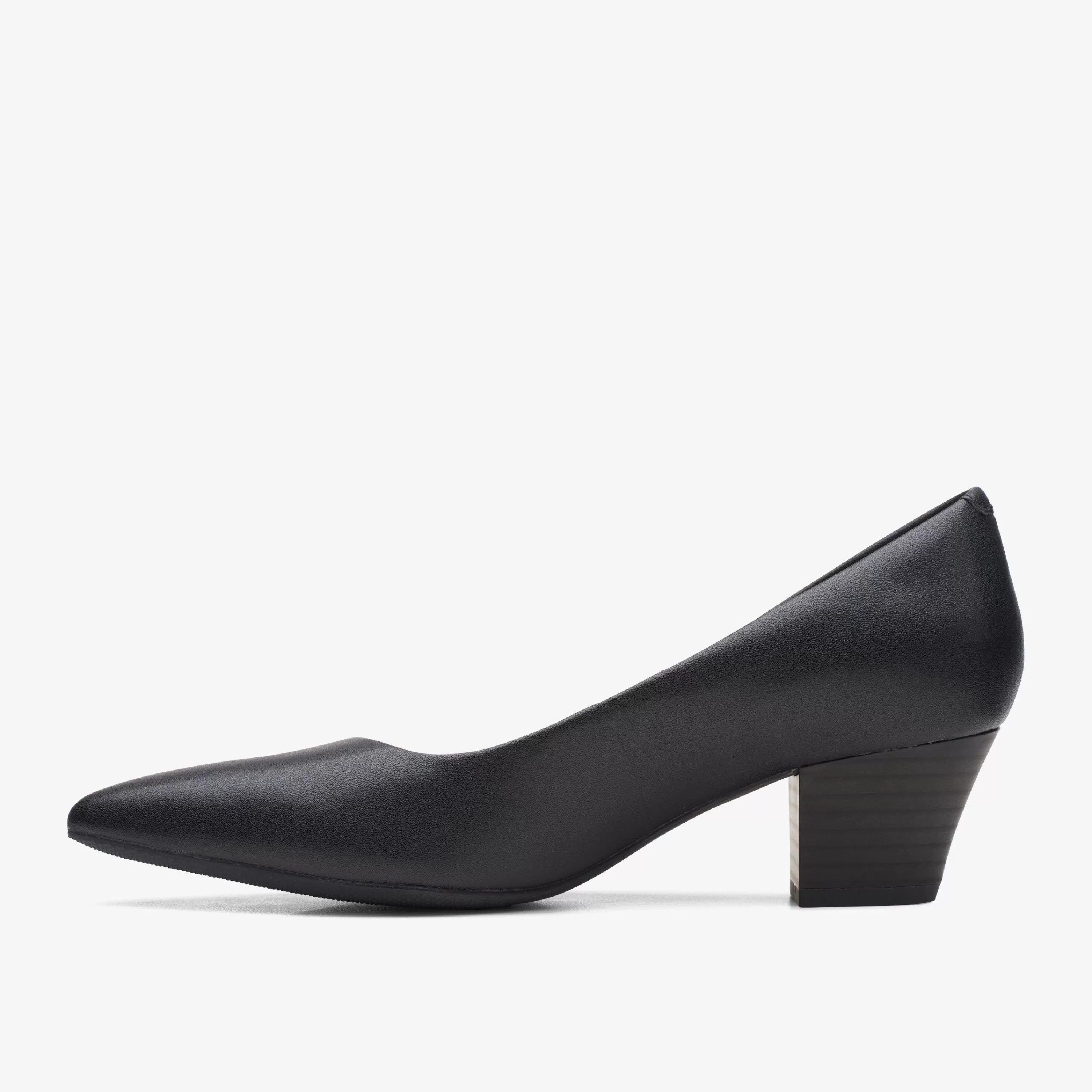 Women Clarks Teresa Step Black Leather