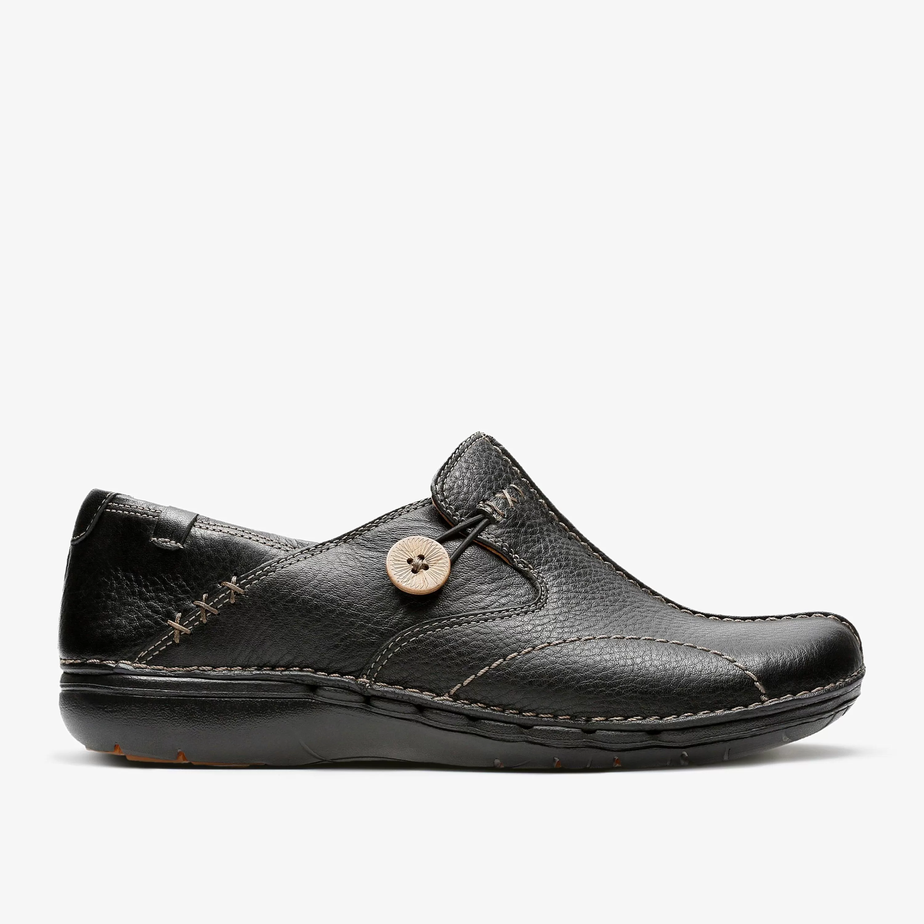 Women Clarks Un Loop Black