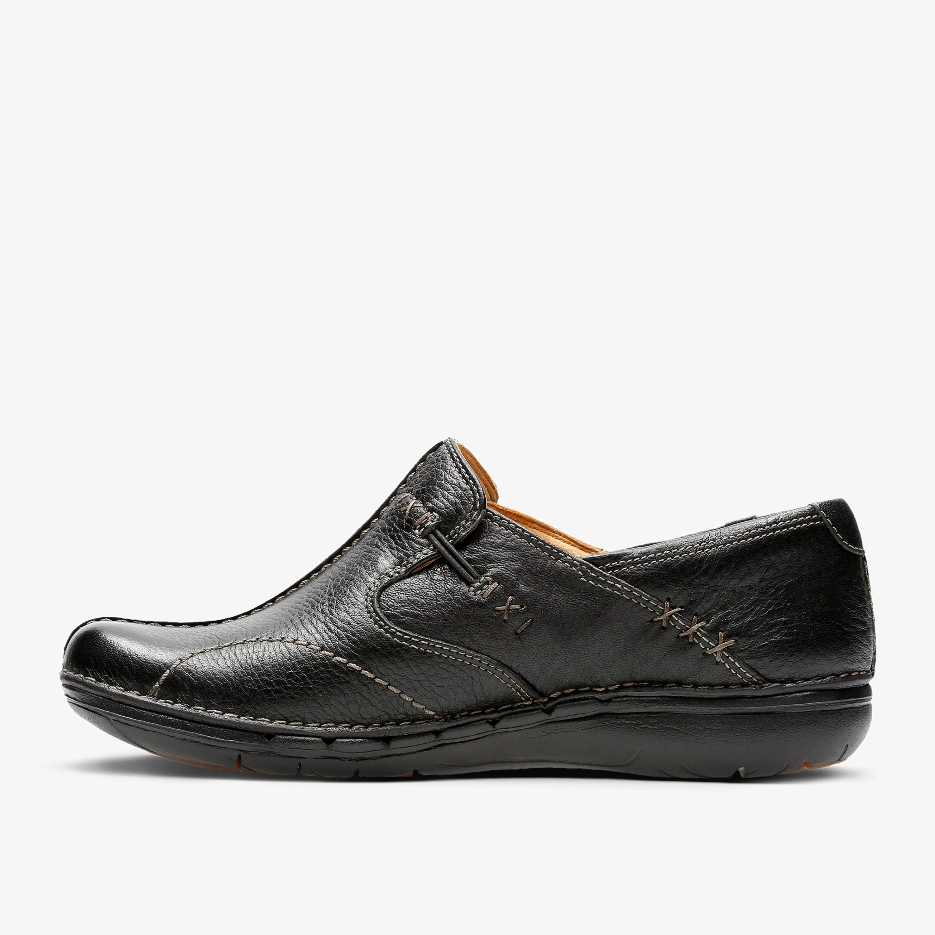 Women Clarks Un Loop Black