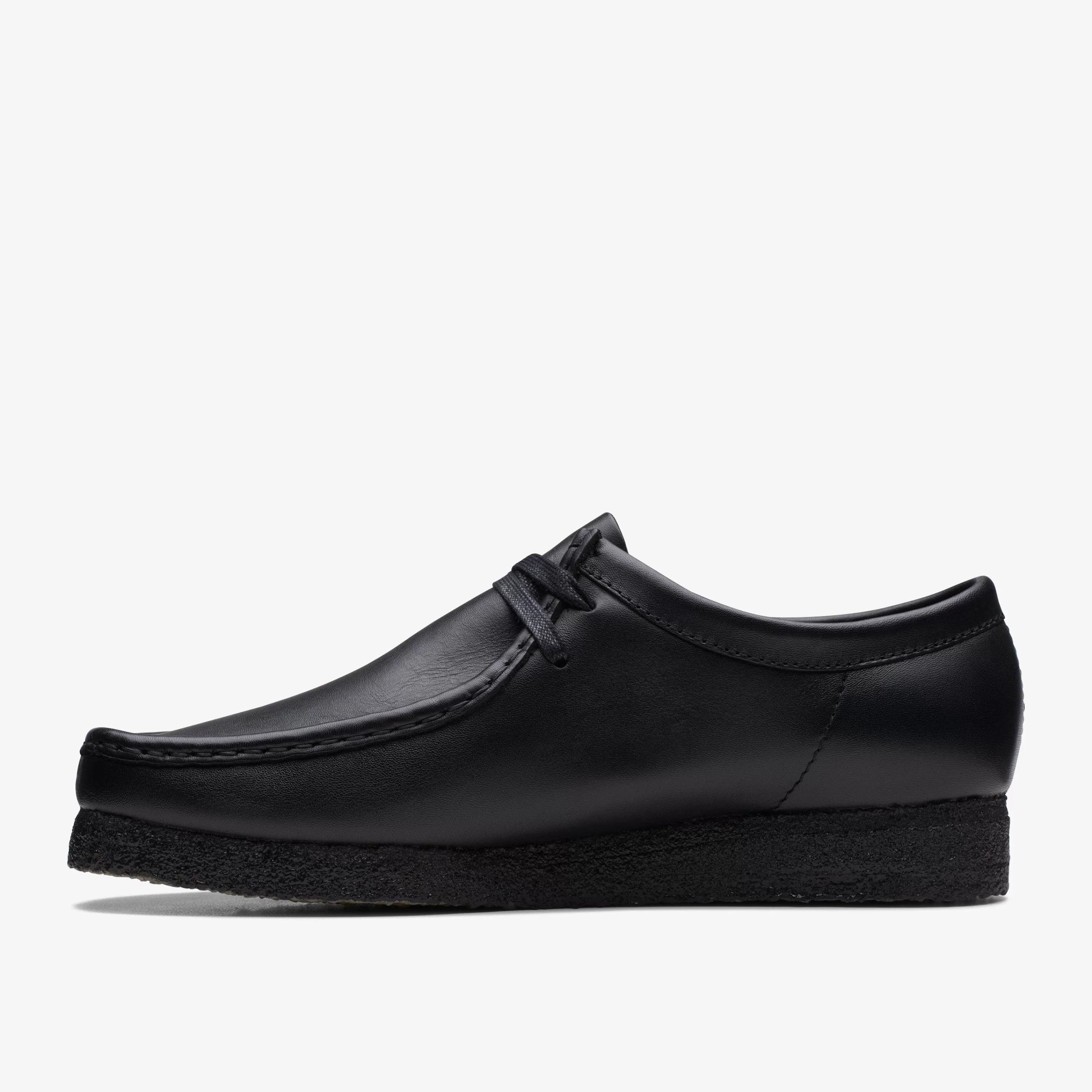 Clarks Wallabee Black Leather