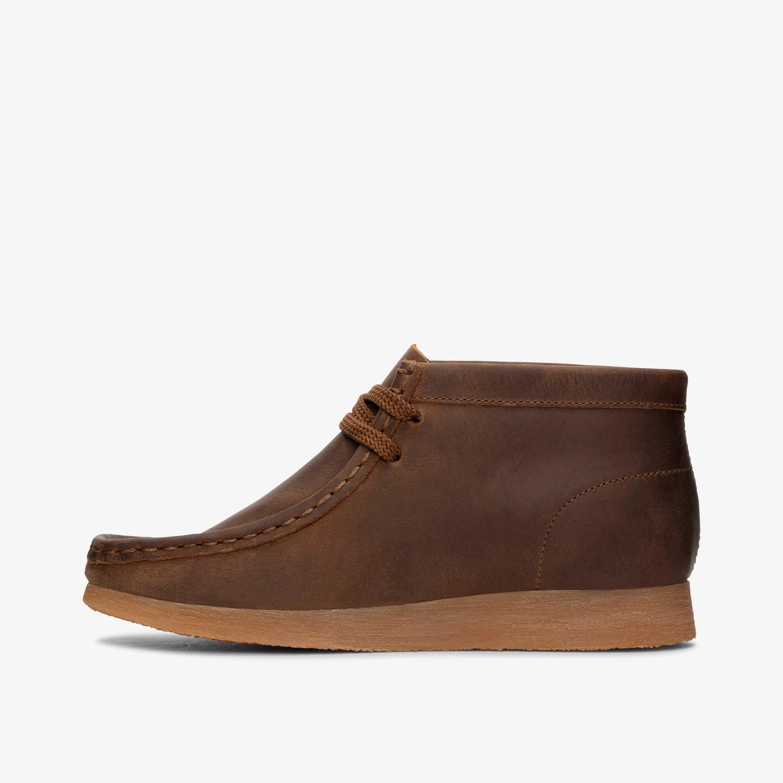 Kids Clarks Wallabee Boot Kid Beeswax