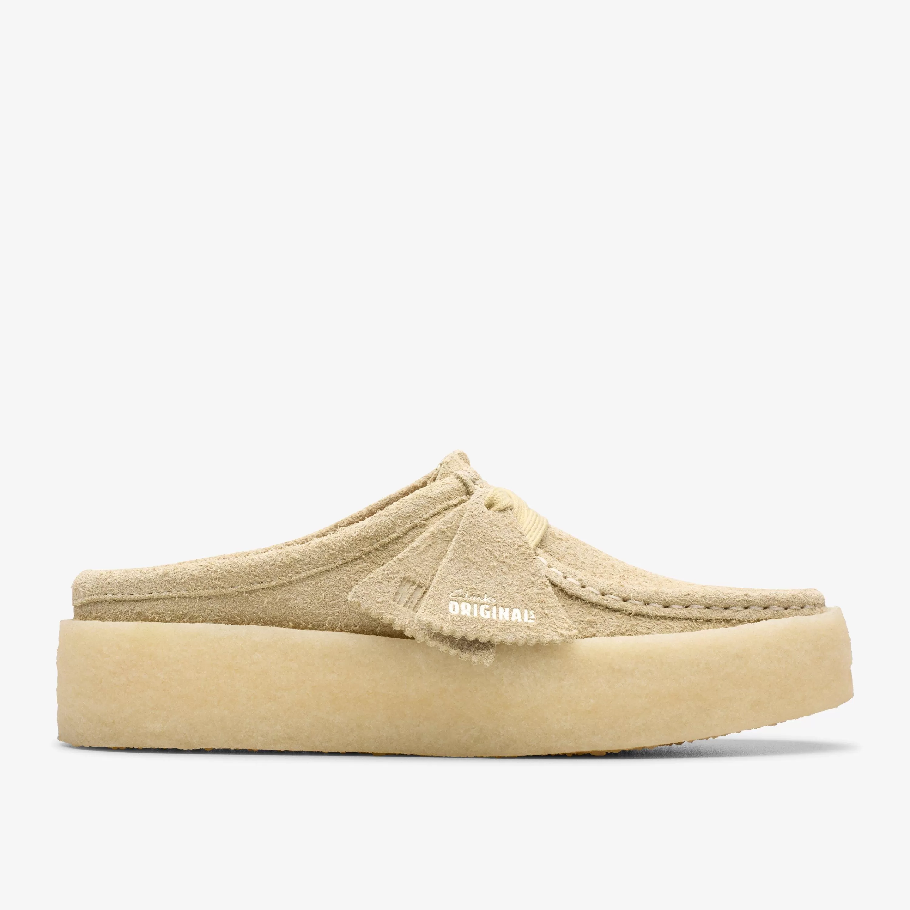 Women Clarks Wallabee Cup Lo Light Maple