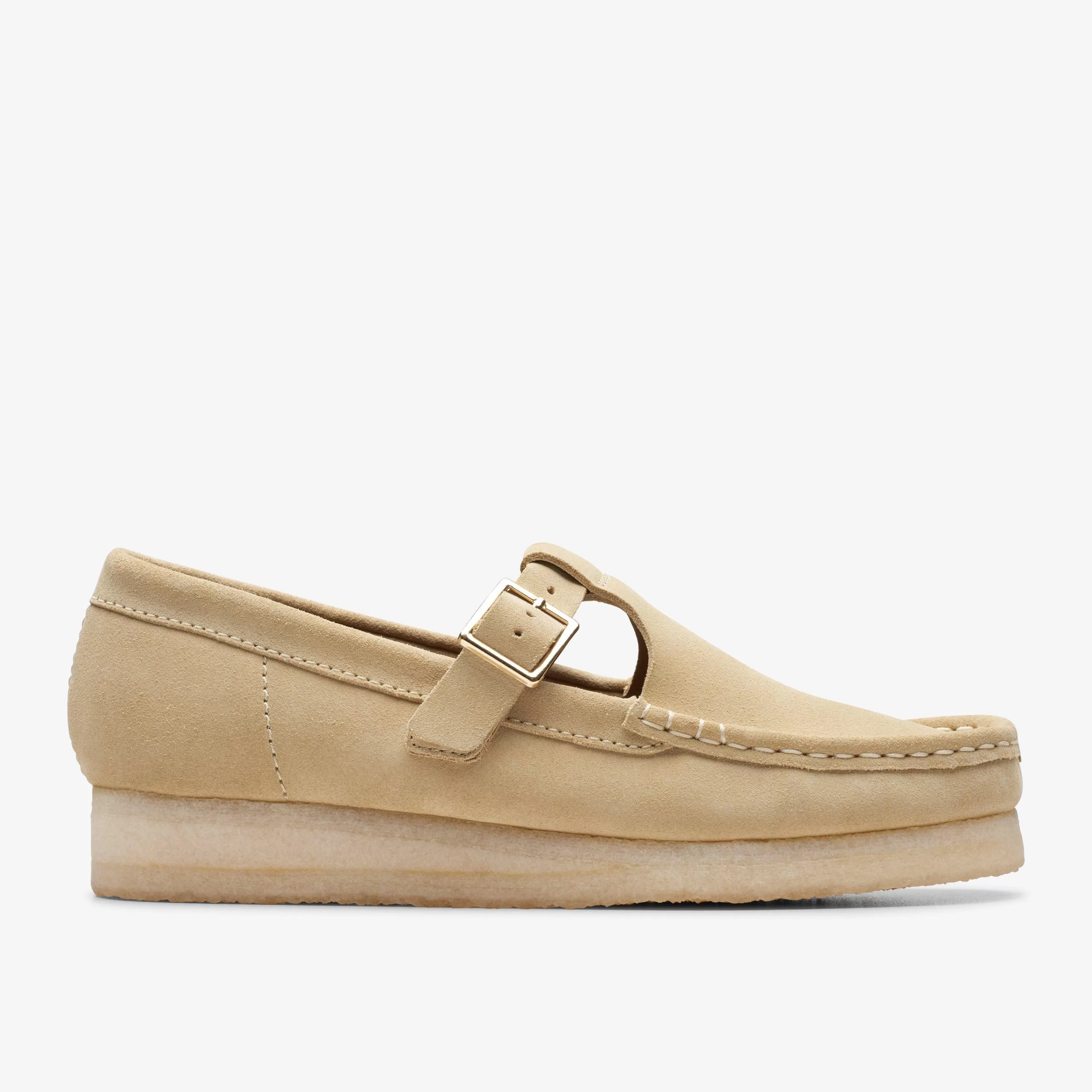 Women Clarks Wallabee T-Bar