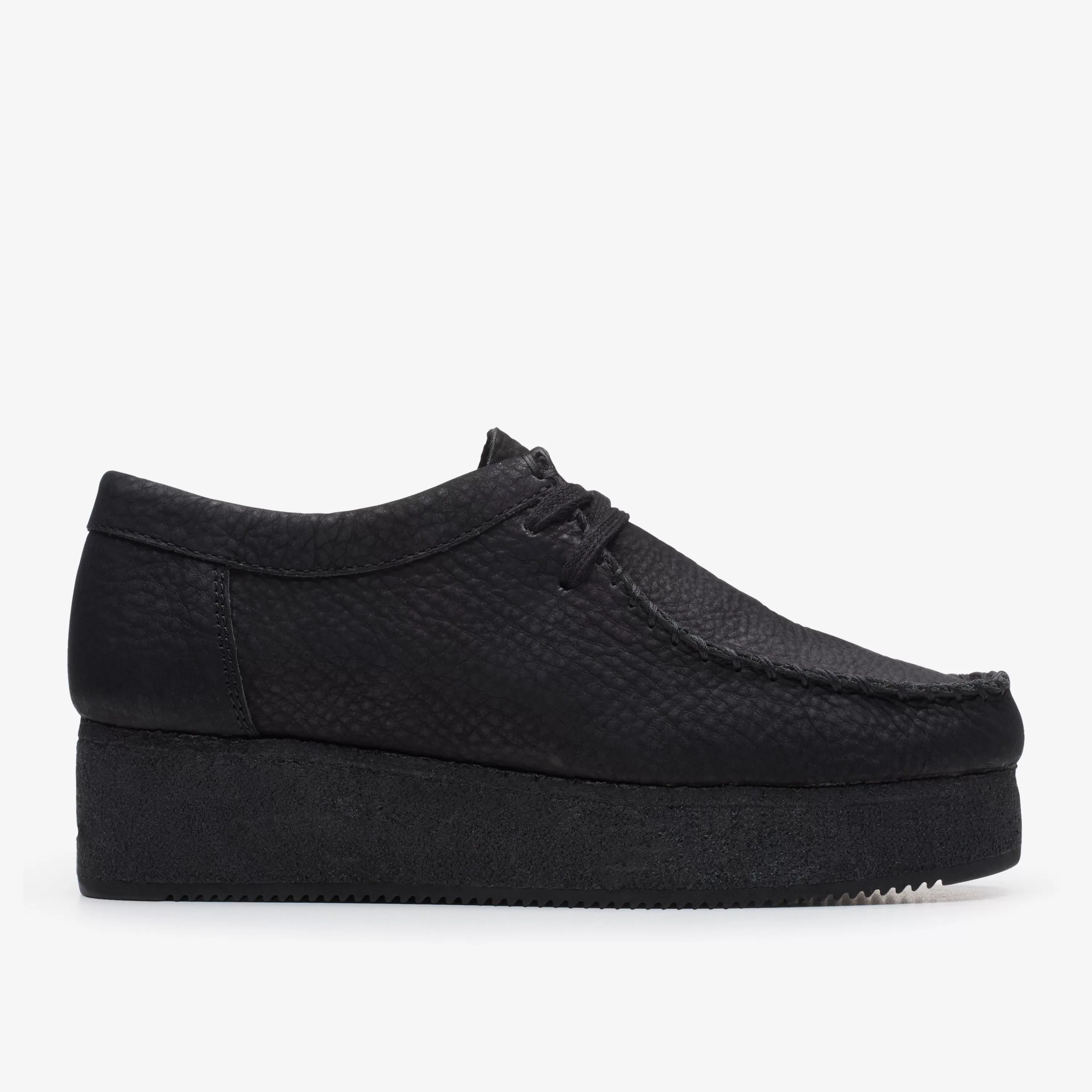 Women Clarks Wallacraft Lo Black Nubuck