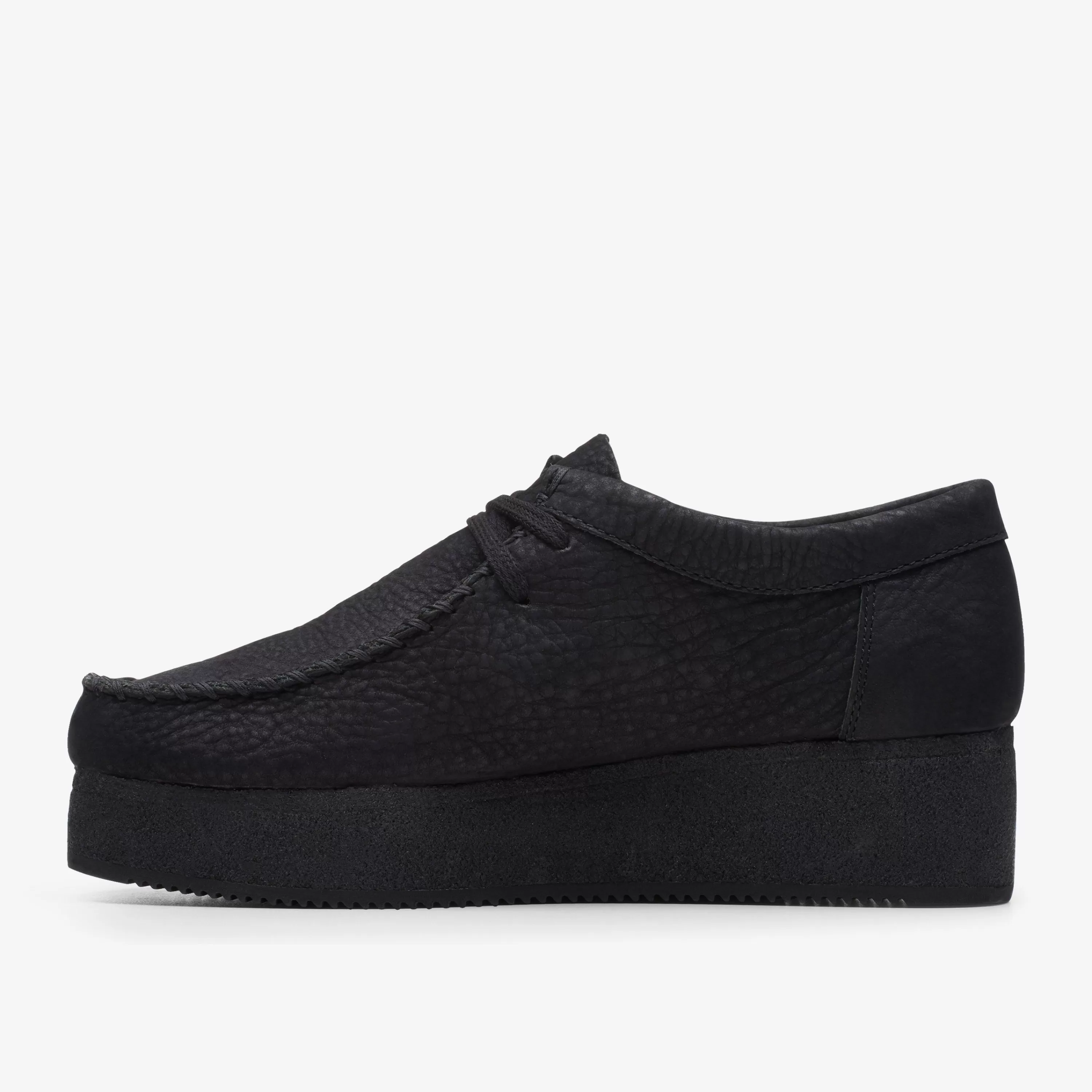 Women Clarks Wallacraft Lo Black Nubuck